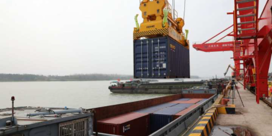 海河联运，浙江兰溪到江苏太仓集装箱航路正式开明